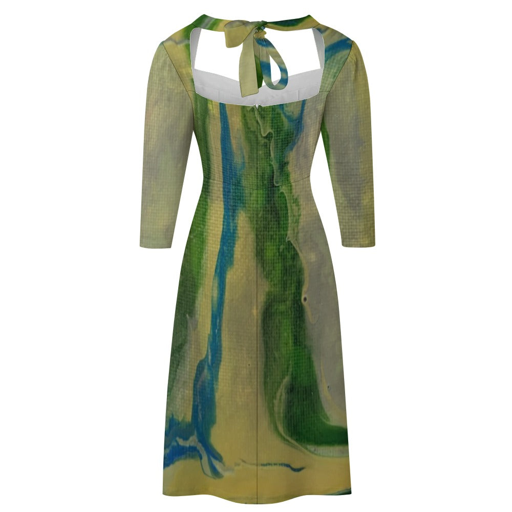 Sweetheart Knot Flare Dress Standing Ovation Series