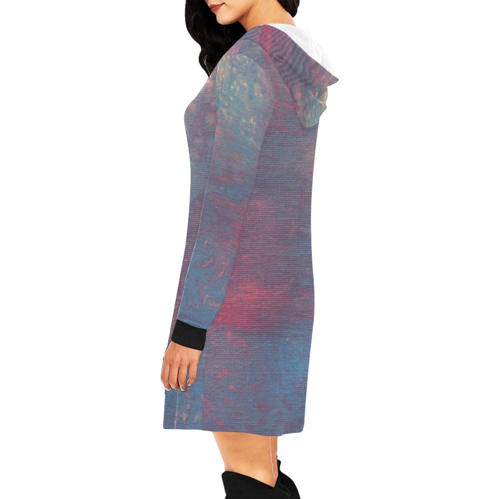 Hoodie Mini Dress Intermission Blues