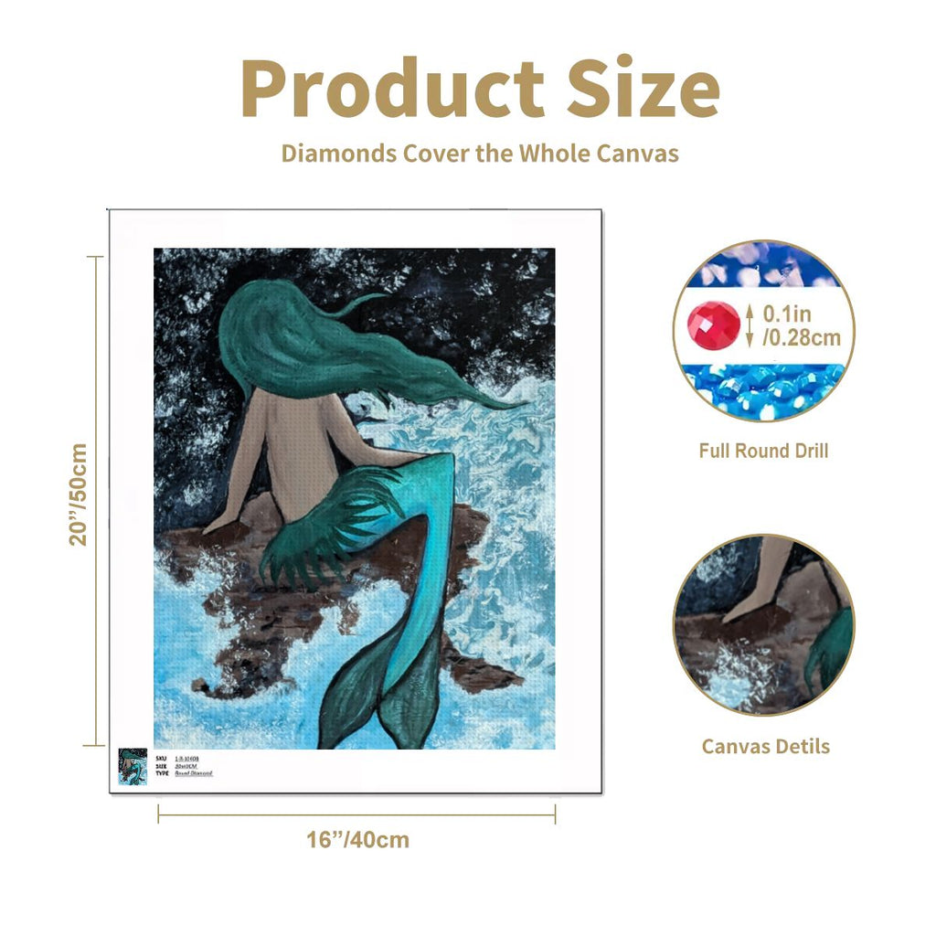 DIY Diamond Painting Musing Mermaid