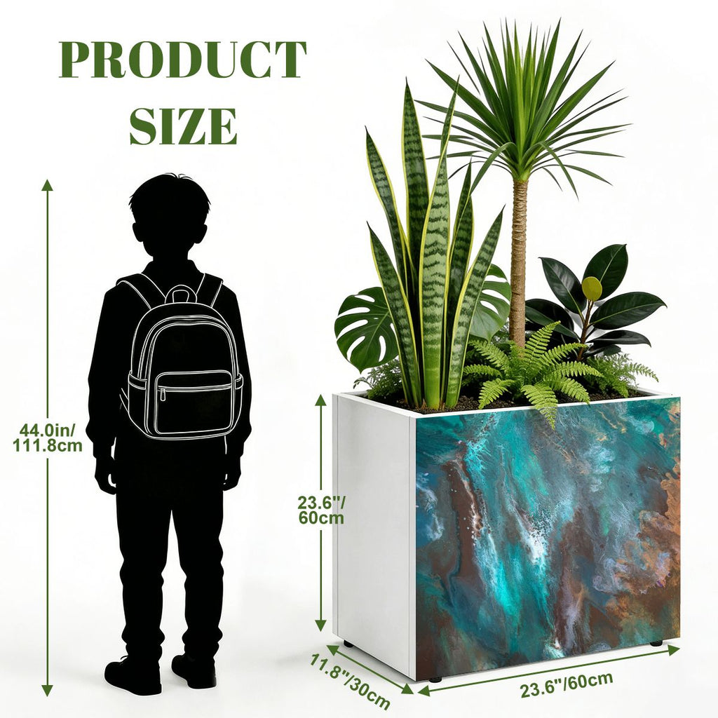 Outdoor Metal Art Planter – Artist Edition Boy in the Woods
