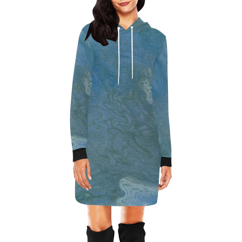 Hoodie Mini Dress Intermission Blues