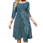 Sweetheart Knot Flare Dress Intermission Blues Series