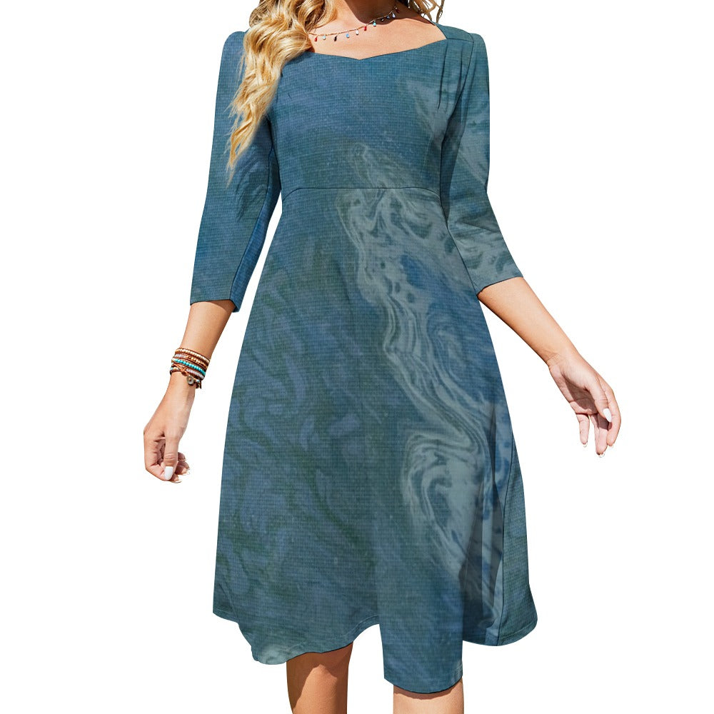 Sweetheart Knot Flare Dress Intermission Blues Series