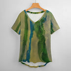 Women’s Printed V-Neck Tee Standing Ovation Series
