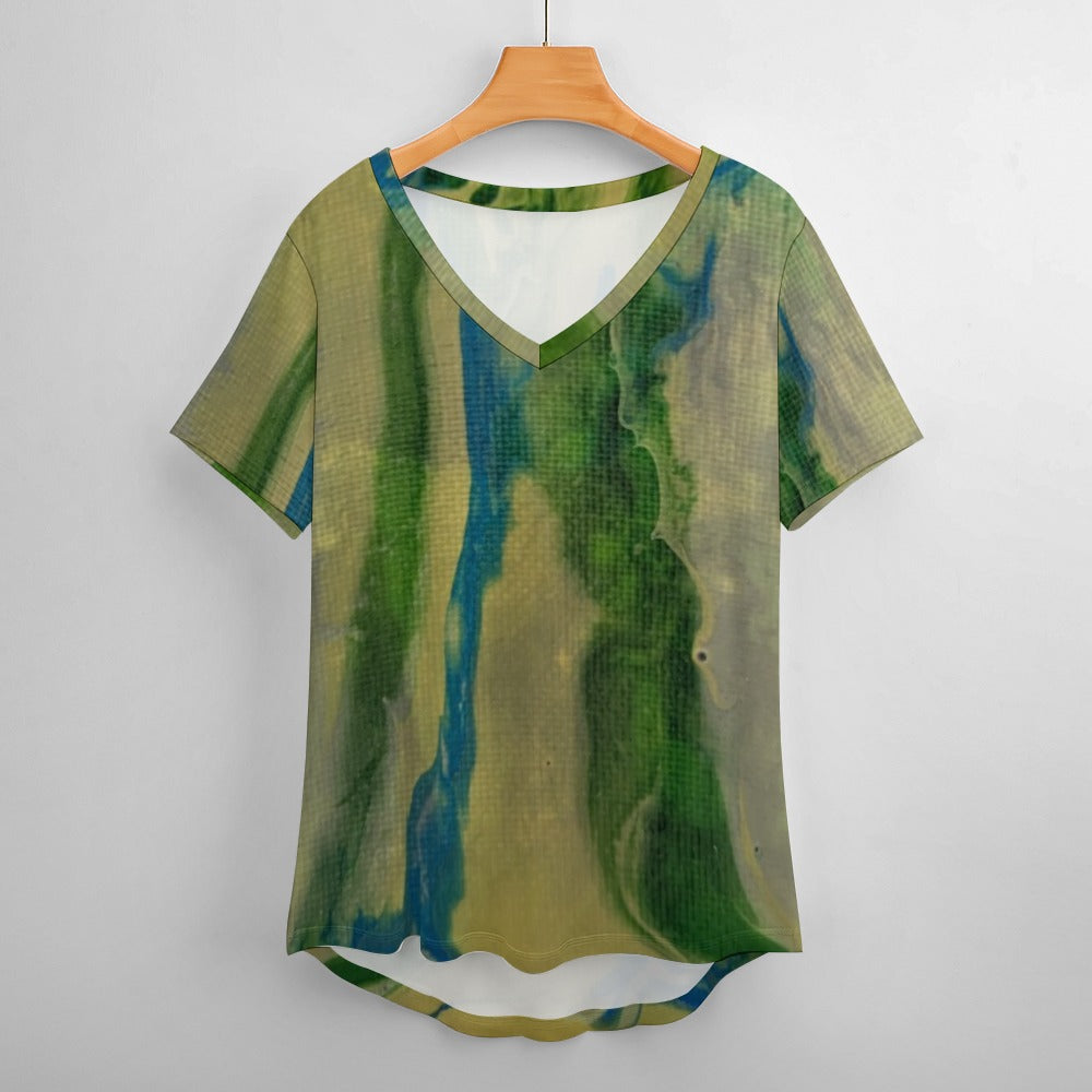 Women’s Printed V-Neck Tee Standing Ovation Series