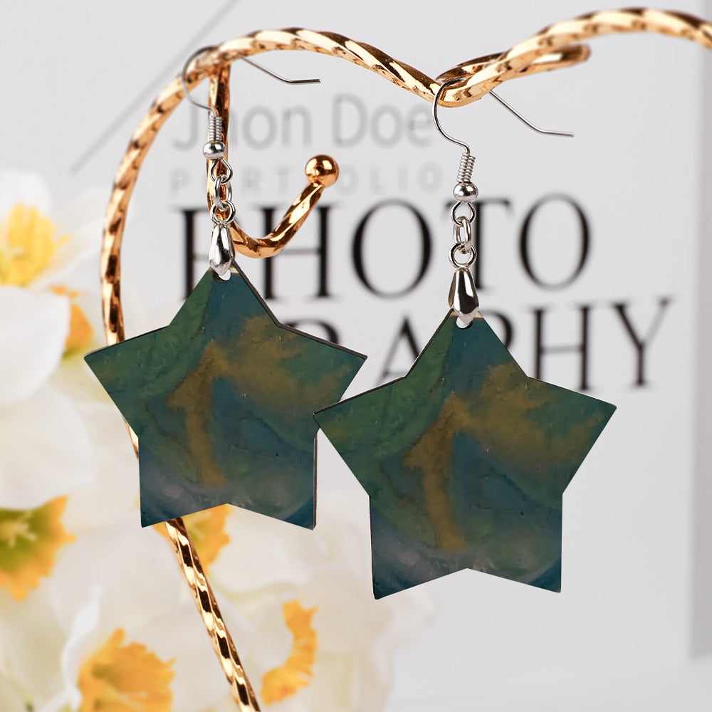 Garden After Rain Star Earrings