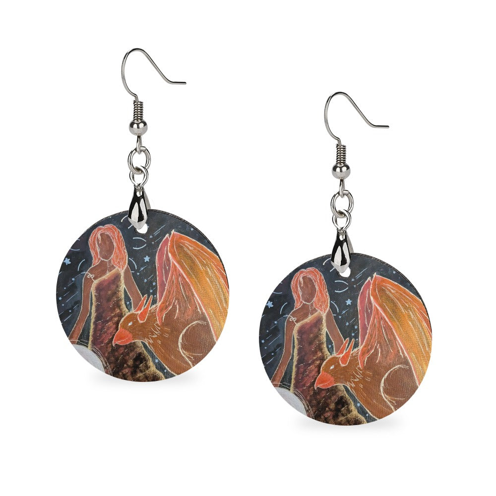 Goddess I Know Round Earring — Special Release- Griffin and Goddess