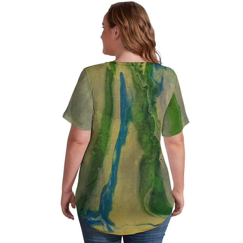 Women’s Printed V-Neck Tee Standing Ovation Series
