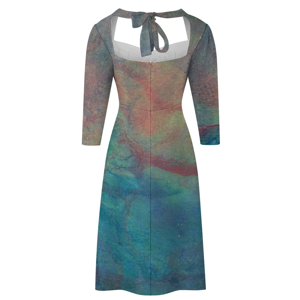 Sweetheart Knot Flare Dress Intermission Blues Series