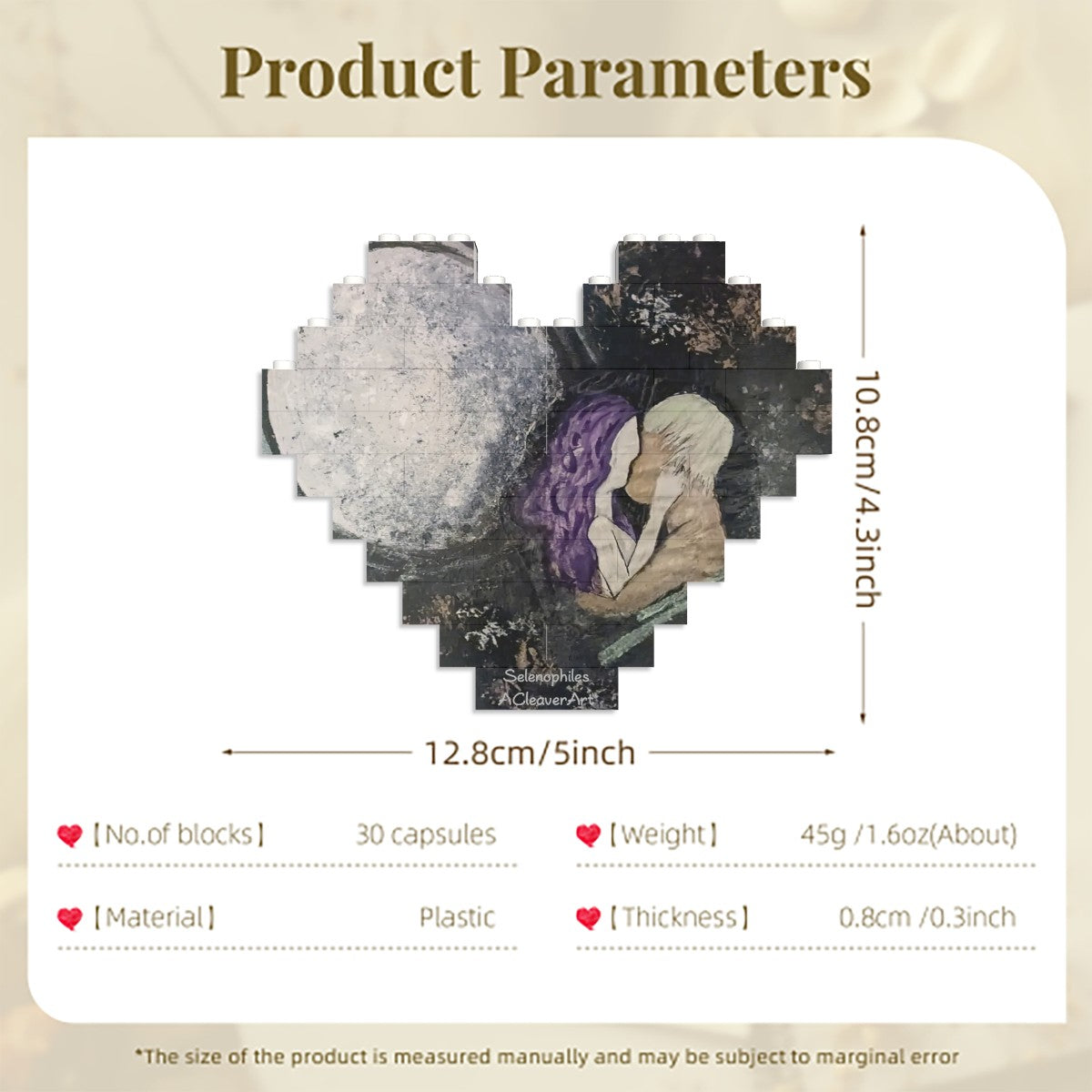 Heart Building Block Puzzle Selenophiles