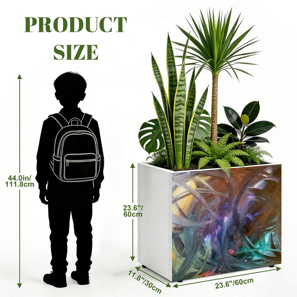 Outdoor Metal Art Planter – Artist Edition Abstracted