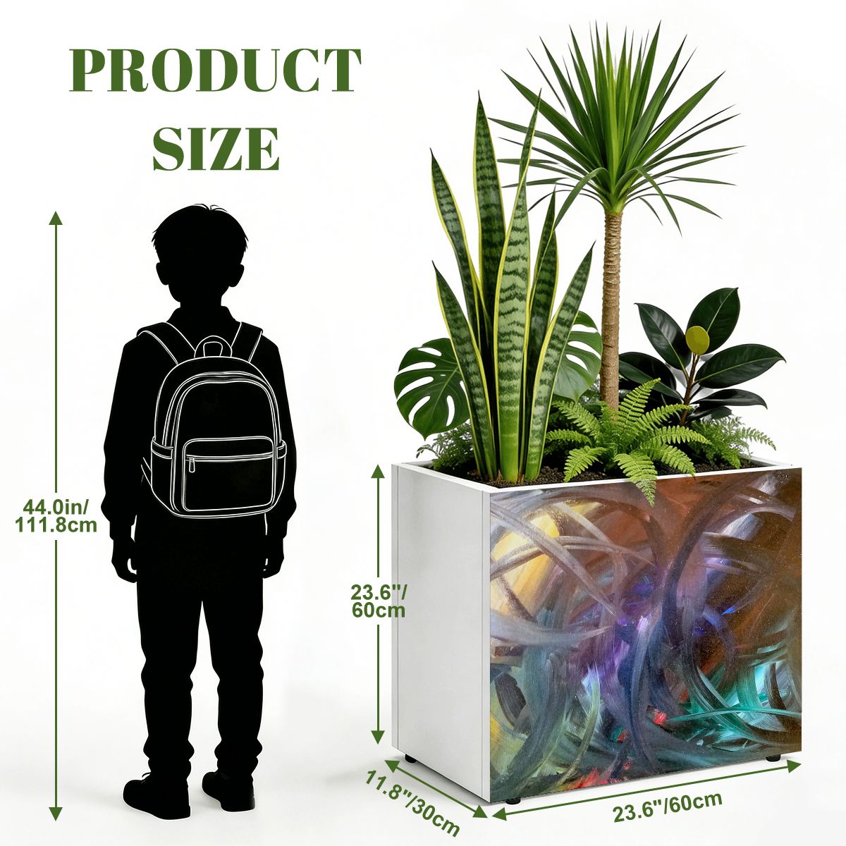 Outdoor Metal Art Planter – Artist Edition Abstracted